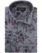 Lilac Floral Cotton-Linen Shirt